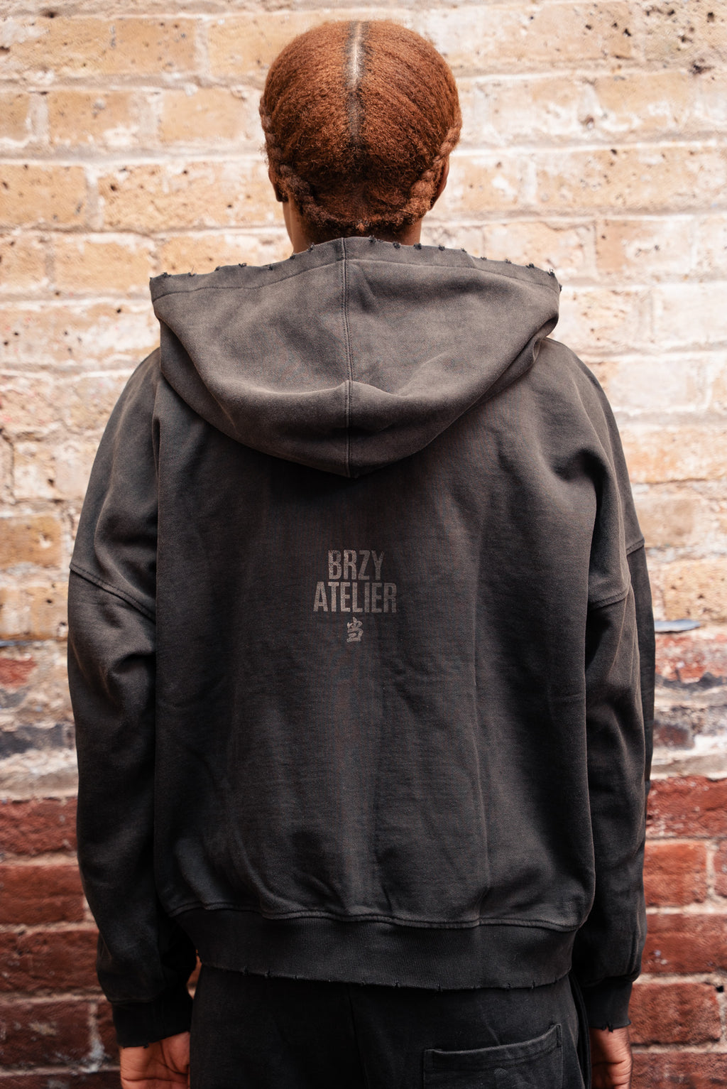 BLACK SUNFADED BOXING DEPARTMENT HOODIE