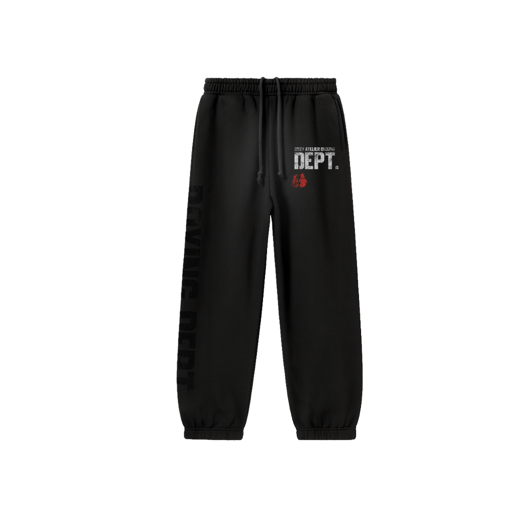 BLACK SUNFADED BOXING DEPARTMENT SWEATS